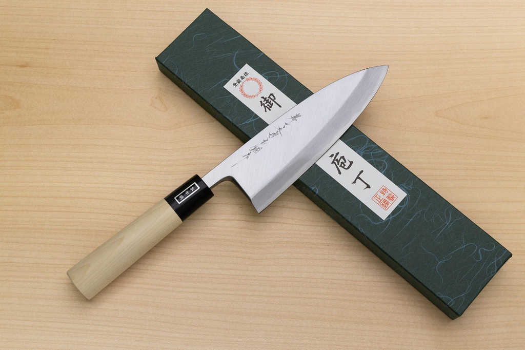 Sakai Genkichi White steel 2 Deba Knife 165mm | Japanese kitchen knives