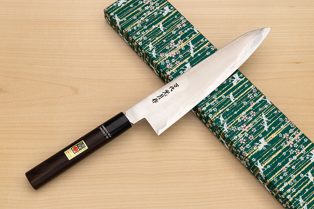 Goko Hamono Mandai Kogetsu Gyuto knife Korikin steel 240 mm (9.5") Rosewood handle - Knife-Life - Best Japanese Knife Store
