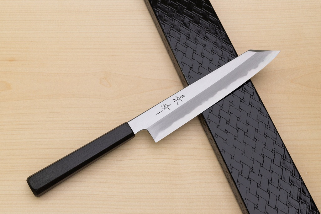 Kagekiyo White Steel 2 Kiritsuke knife 210mm (8.3") Magnolia Wood Urushi lacquer handle - Knife-Life - Best Japanese Knife Store