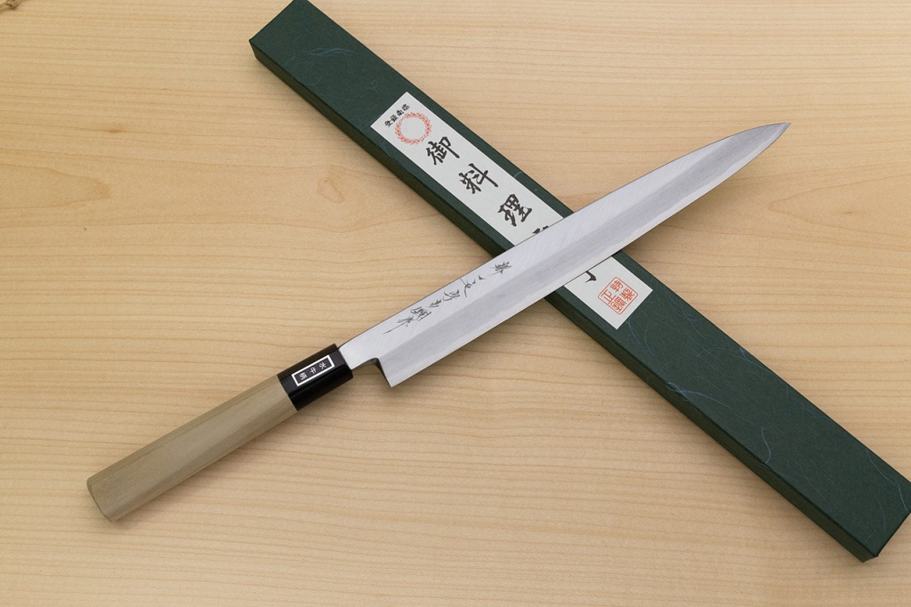Sakai Genkichi White steel 2 Yanagiba knife | Japanese knives for Sashimi