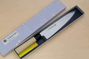 Sakai Takayuki AUS8 Gyuto knife 240mm (9.5 ") Magnolia/Buffalo horn handle