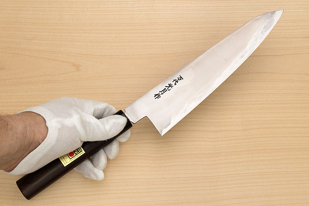 Goko Hamono Mandai Kogetsu Gyuto knife Korikin steel 240 mm (9.5") Rosewood handle Goko Hamono Mandai Kogetsu Gyuto knife Korikin steel 240 mm (9.5") Rosewood handle