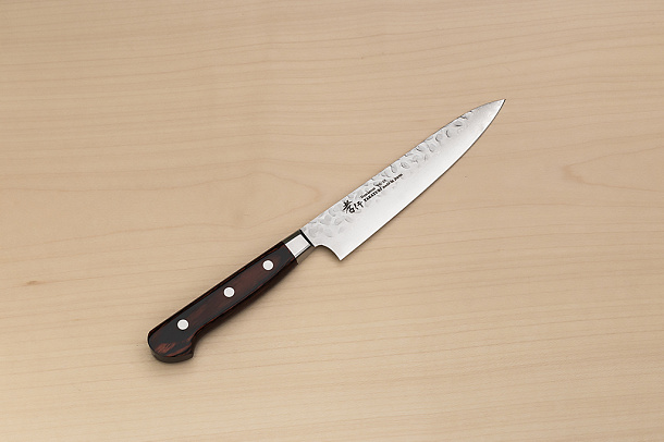 Sakai Takayuki 33-layer Damascus VG10 Petty knife 150mm (6 ") Spanish Mahogany handle