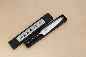 Tetsuhiro Super Gold 2 (SG2) Petty knife 150 Black paper micarta