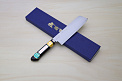 Miki VG1 Nakiri knife 160mm (6.3") Black Pakkawood handle - Knife-Life - Best Japanese Knife Store