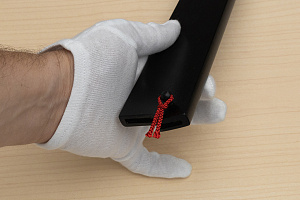 Kagekiyo Black wooden sheath for Kiritsuke knife 240mm (9.5") lacquered with Urushi