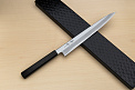 Kagekiyo White steel 2 Sujihiki knife 270mm (10.7") Magnolia Wood Urushi lacquer handle - Knife-Life - Best Japanese Knife Store