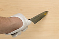 Goko Hamono Mandai Kogetsu Petty knife Korikin steel 150 mm (5.91") Rosewood handle - Knife-Life - Best Japanese Knife Store