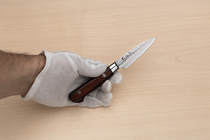 Sakai Takayuki 33-layer Damascus VG10 Petty knife 80mm ( 3.2 ") Spanish Mahogany handle