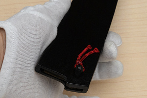 Kagekiyo Black wooden sheath for Gyuto knife  210mm (8.3") lacquered with Urushi