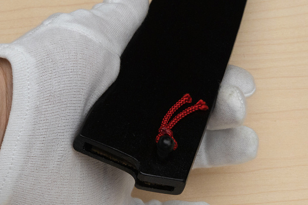 Kagekiyo Black wooden sheath for Gyuto knife  210mm (8.3") lacquered with Urushi