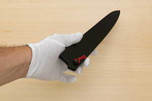 Kagekiyo Black wooden sheath for Sujihiki 240mm (9.5") lacquered with Urushi 