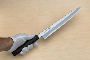 Kagekiyo White steel 2 Sujihiki knife 270mm (10.7") Magnolia Wood Urushi lacquer handle