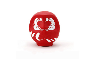 Designer's Red Daruma Small/12cm