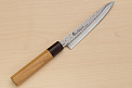 Sakai Takayuki 33-layer VG10 Damascus Petty knife 150mm (6 ") Keyaki (Japanese Elm) handle - Knife-Life - Best Japanese Knife Store