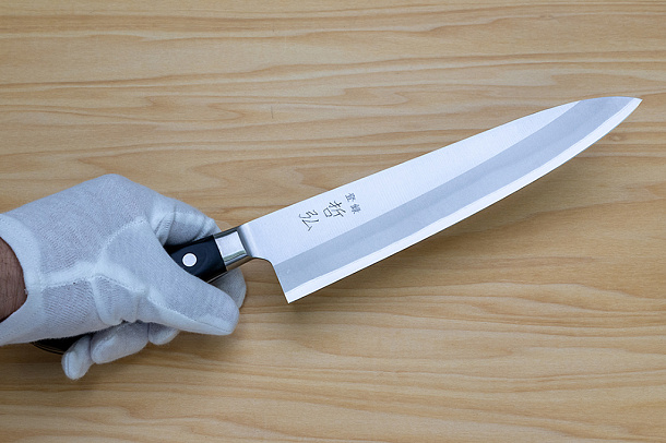 Tetsuhiro Blue steel 2 Gyuto knife 210mm (8.3") Black paper micarta