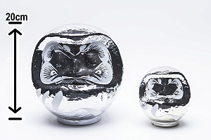 Designer's Premium Silver Daruma Medium 20cm
