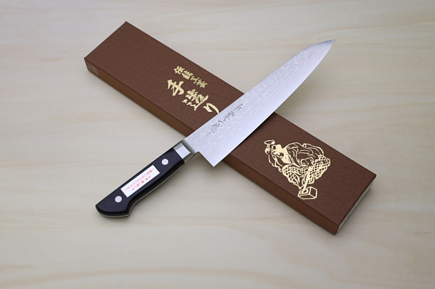 Miki VG10 35 Layers Damascus Gyuto knife 210mm (8.27") Black Pakkawood handle