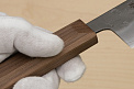 Hokiyama Ginga San-mai Silver steel 3 Gyuto 210mm (8.3") Elongated Octagonal Walnut Handle - Knife-Life - Best Japanese Knife Store