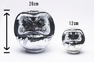 Designer's Premium Silver Daruma Small 12cm