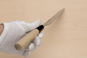Sakai Takayuki Bohler Uddeholm Petty knife 180mm ( 7.1 ") Magnolia/Buffalo horn handle