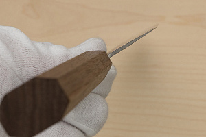 Hokiyama Ginga San-mai Silver steel 3 Gyuto 240mm (9.5") Elongated Octagonal Walnut Handle