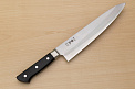 Tetsuhiro VG10 Kasumi nagashi Damascus Gyuto knife 240mm (9.5") Black paper micarta - Knife-Life - Best Japanese Knife Store