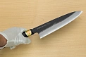 Sakai Genkichi Kurouchi Warikomi White steel 2 Gyuto knife 210mm (8.2") Magnolia Wood with Akebono-Nuri Urushi Lacque - Knife-Life - Best Japanese Knife Store