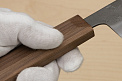 Hokiyama Ginga San-mai Silver steel 3 Bunka 170mm (6.7") Elongated Octagonal Walnut Handle - Knife-Life - Best Japanese Knife Store