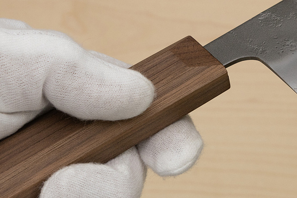 Hokiyama Ginga San-mai Silver steel 3 Bunka 170mm (6.7") Elongated Octagonal Walnut Handle Hokiyama Ginga San-mai Silver steel 3 Bunka 170mm (6.7") Elongated Octagonal Walnut Handle
