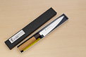 Sakai Takayuki 33-layer VG10 Damascus Petty knife 150mm (6 ") Keyaki (Japanese Elm) handle - Knife-Life - Best Japanese Knife Store