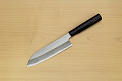 Sakai Genkichi Warikomi Blue steel 2 Santoku knife 180mm (7.1) Magnolia Wood with Akebono-Nuri Urushi Lacque - Knife-Life - Best Japanese Knife Store