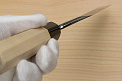 Sakai Genkichi Blue steel 2 Deba Knife 180mm Magnolia Wood handle with buffalo horn