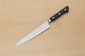 Tetsuhiro Blue Super Petty knife 150mm (6") Black paper micarta - Knife-Life - Best Japanese Knife Store