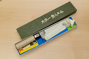 Sakai Genkichi Blue steel 2 Deba Knife 180mm Magnolia Wood handle with buffalo horn