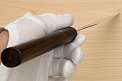 Goko Hamono Mandai Kogetsu Gyuto knife Korikin steel 210 mm (8.3") Rosewood handle - Knife-Life - Best Japanese Knife Store