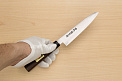 Goko Hamono Mandai Kogetsu Petty knife Korikin steel 150 mm (5.91") Rosewood handle - Knife-Life - Best Japanese Knife Store