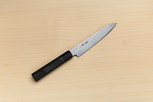Kagekiyo VG10 Damascus Petty knife 150mm (6") Wood micarta