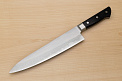 Tetsuhiro VG10 Kasumi nagashi Damascus Gyuto knife 240mm (9.5") Black paper micarta - Knife-Life - Best Japanese Knife Store