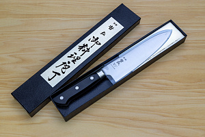 Tetsuhiro Super Gold 2 Gyuto knife 175mm (6.9") Black paper micarta Tetsuhiro Super Gold 2 Gyuto knife 175mm (6.9") Black paper micarta