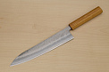 Hokiyama Ginga San-mai Silver steel 3 Gyuto 240mm (9.5") Elongated Octagonal Japanese Zelkova Handle - Knife-Life - Best Japanese Knife Store