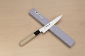 Sakai Takayuki AUS8 Petty knife 150mm (6") Magnolia/Buffalo horn handle - Knife-Life - Best Japanese Knife Store