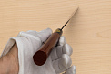 Sakai Genkichi Warikomi Blue steel 2 Santoku knife 180mm (7.1) Magnolia Wood with  Negoro-Nuri Urushi Lacque - Knife-Life - Best Japanese Knife Store