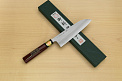 Sakai Genkichi Warikomi AUS8 Santoku knife 180mm (7.1) Magnolia Wood with  Negoro-Nuri Urushi Lacque - Knife-Life - Best Japanese Knife Store