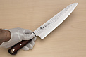 Sakai Takayuki 33-layer Damascus VG10 Gyuto knife 240mm ( 9.5 ") Spanish Mahogany handle - Knife-Life - Best Japanese Knife Store