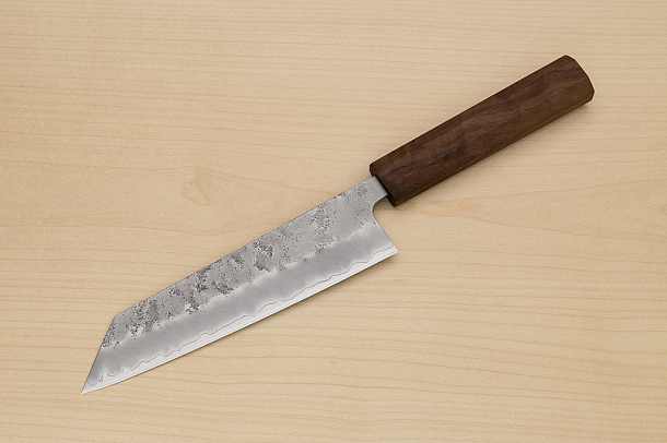 Hokiyama Ginga San-mai Silver steel 3 Bunka 170mm (6.7") Elongated Octagonal Walnut Handle Hokiyama Ginga San-mai Silver steel 3 Bunka 170mm (6.7") Elongated Octagonal Walnut Handle