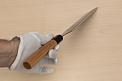 Sakai Takayuki 33-layer VG10 Damascus Kengata Gyuto knife 190mm (7.5 ") Keyaki (Japanese Elm) handle - Knife-Life - Best Japanese Knife Store