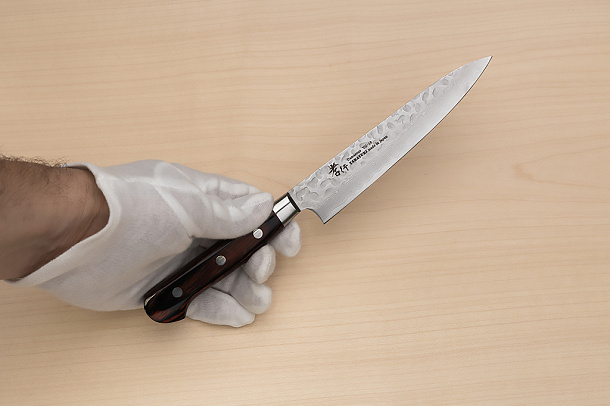 Sakai Takayuki 33-layer Damascus VG10 Petty knife 150mm (6 ") Spanish Mahogany handle
