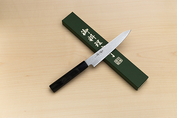 Kagekiyo VG10 Damascus Petty knife 150mm (6") Wood micarta