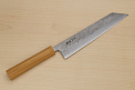 Hokiyama Ginga San-mai Silver steel 3 Kiritsuke 240mm (9.5") Elongated Octagonal Japanese Zelkova Handle - Knife-Life - Best Japanese Knife Store